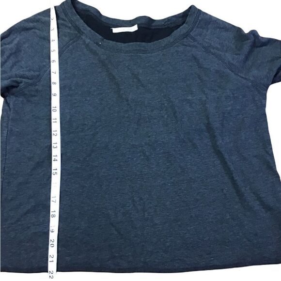 Marine Layer Charcoal Gray Double Layer Boxy Sweatshirt - Picture 7 of 9